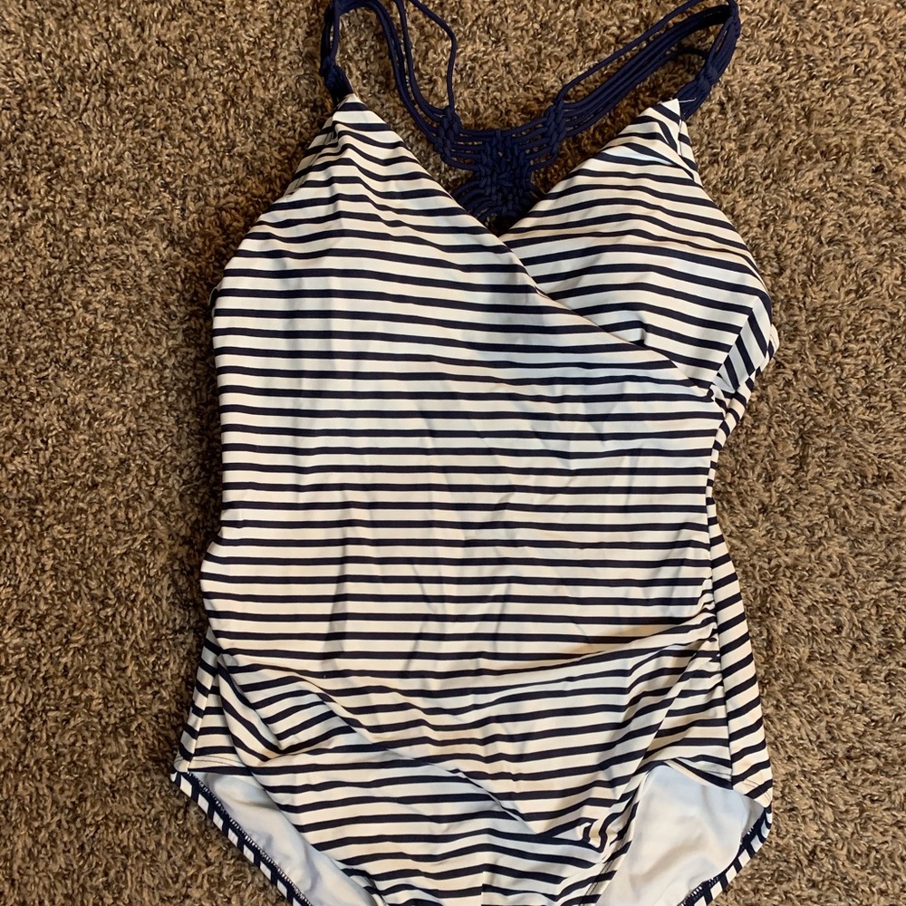 TARGET STRIPPED ONE PIECE BATHING SUIT